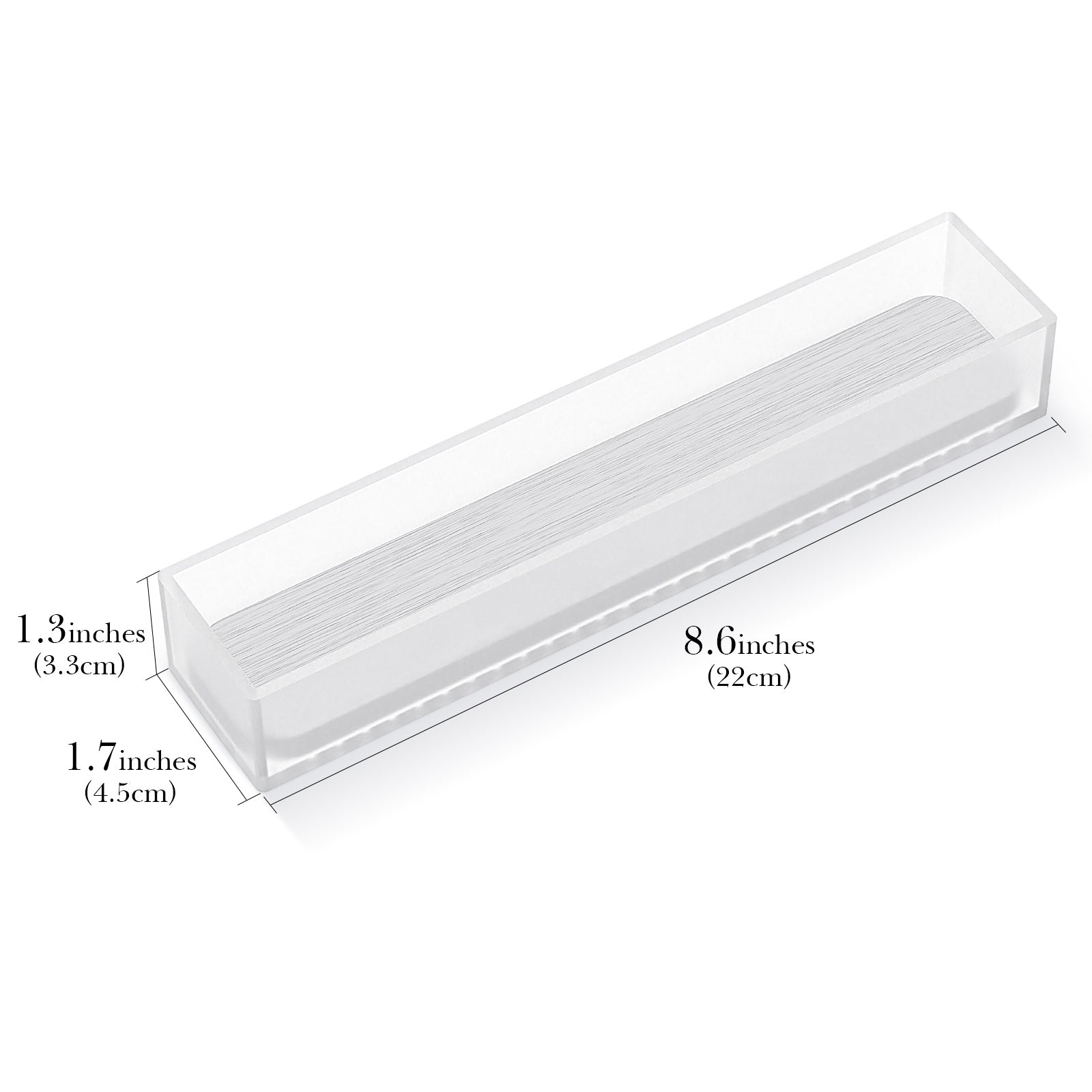 Linkidea 2 Pack Acrylic Toothbrush Holder with Quick-Drying Stone, Bathroom Drawer Organizer with Drainage Hole, Compatible with Colgate Extra Clean, Oral-B CrossAction Toothbrush