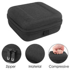 Linkidea Small Hard Case Battery Organizer Storage Box, Batteries Carrying Holder Container - Holds 34 Various Sizes AA AAA 9V C D Batteries (Dark Grey)