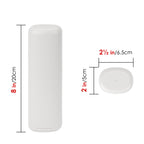 Linkidea 2 Pack Travel Toothbrush Toothpaste Storage Case, Portable Gargle Toothbrush Containers, Travel Toothbrush Holder for Camping, School, Business, Trip, Bathroom (Light Grey)