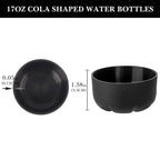 Linkidea 2 Pack Water Bottle Boot Compatible with 17oz ORIGINAL, BJPKPK, MIRA Cascade Cola Shaped Bottles, Silicone Bottle Bottom Sleeve Bumper Protector (Black)