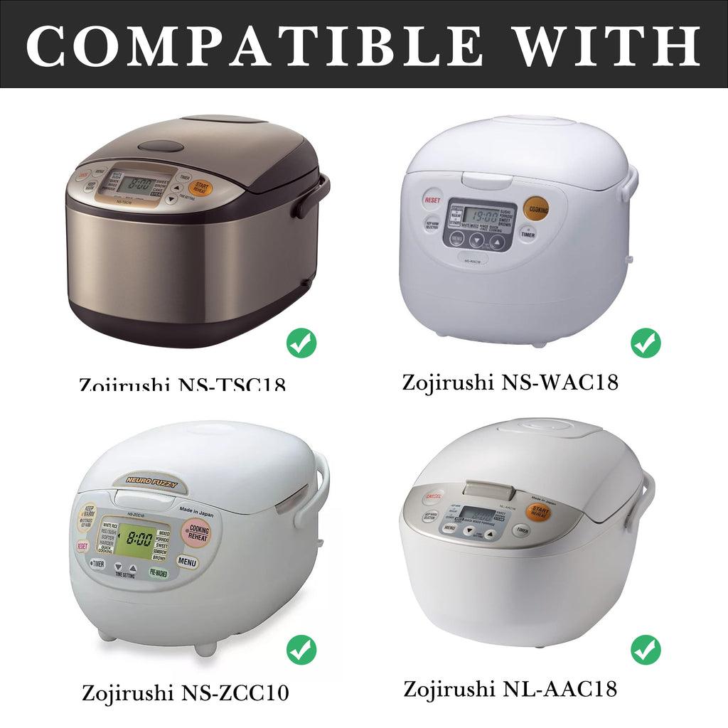 Linkidea 316 Stainless Steel Replacement Inner Pot Compatible with Zojirushi NS-TSC18, NS-WAC18, NS-TGC18, NL-AAC18 10 Cup Rice Cooker, No Coating, Dishwasher Safe