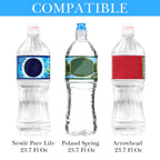 Linkidea Disposable Sport Cap Water Bottle Sleeve Compatible with 23.7 Fl Oz Arrowhead, Insulated Neoprene Plastic Bottled Water Cover with Lockable Zipper, Light Blue