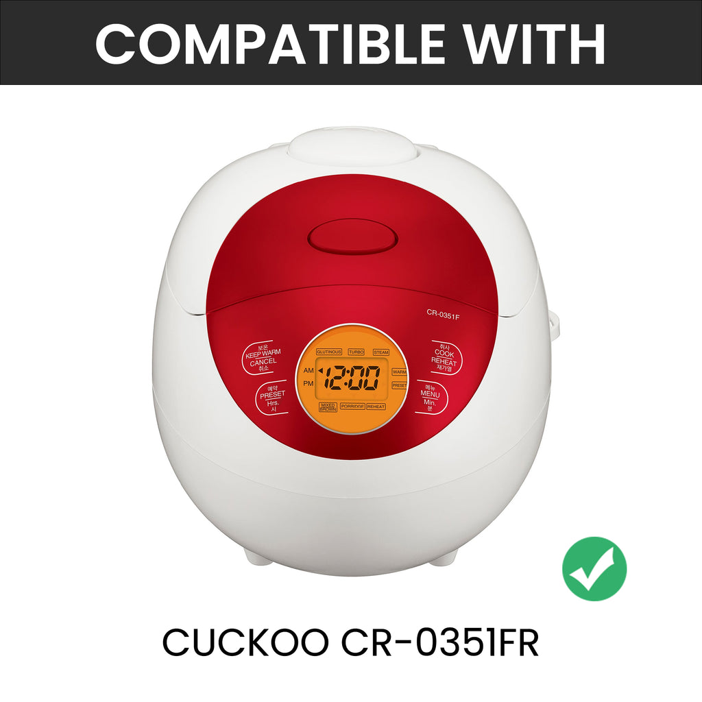 Linkidea 316 Stainless Steel Replacement Inner Pot Compatible with CUCKOO CR-0351FR, CR-0351FG Rice Cooker, 3-Cup Uncooked/6-Cup Cooked, No Coating, Dishwasher Safe
