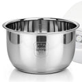 Linkidea Rice Cooker Stainless Steel Inner Pot Compatible with Tiger JBV-A10U, JBV-10CU, Dishwasher Safe, No Coating Replacement Bowl