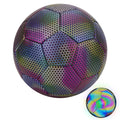 Linkidea Reflective Soccer Ball, Size 4 Training Soccer Ball, High Visibility Under Light for Night & Low-Light Practice, Soft Touch Cover for Outdoor Use