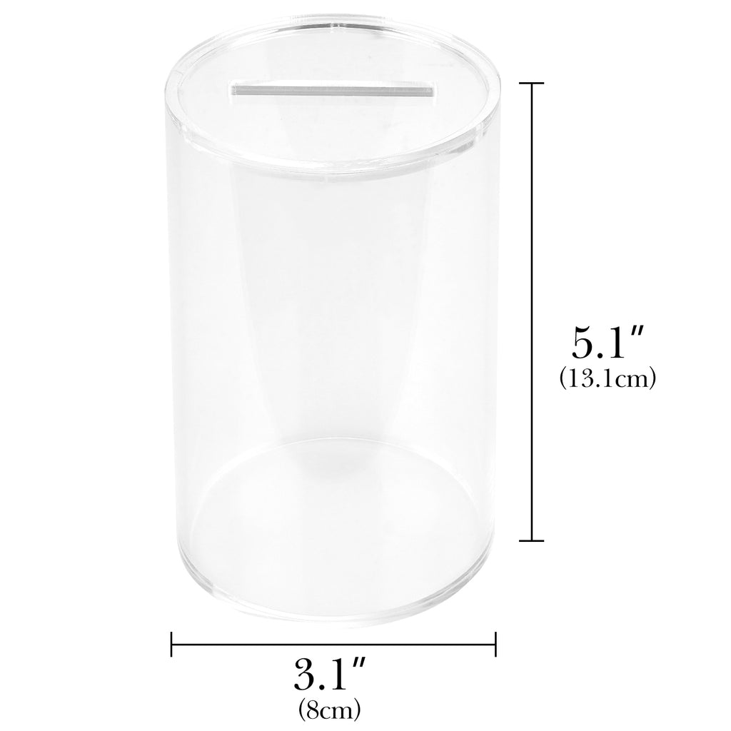 Linkidea Acrylic Safety Razor Blade Bank, Clear Blade Disposal Container for Used Double Edge Blades, Visible Fill Level, Barber & Home Use (Clear)