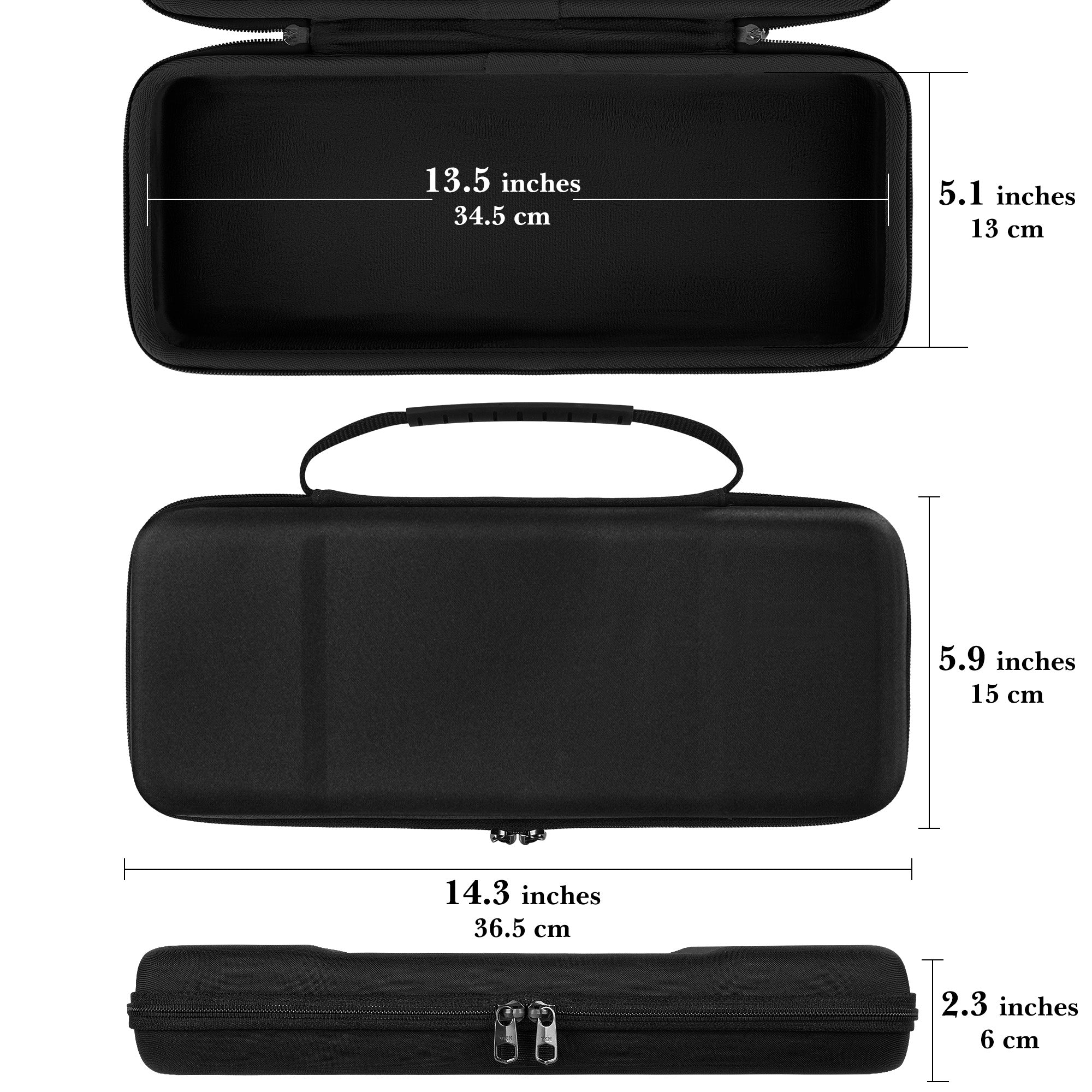 Linkidea Hard Travel Case for Compact 65% Keyboard, Computer 68 Key Wireless/Wired Keyboard Carrying Storage Bag, Compatible with Keychron Q2/V2, Corsair K65 PRO, ASUS ROG Falchion NX 65%