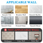 Linkidea Wallmount Toothbrush Holder with Cover for Shower, RV Cabinet Organizer, Plastic Self Adhesive 6 Slots Tooth Brush Hanger Compatible with Oral-B CrossAction, Colgate Extra Clean