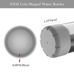 Linkidea 2 Pack Water Bottle Boot Compatible with 25oz S'well ORIGINAL, BJPKPK, Konokyo 25oz Cola Shaped Bottles, Silicone Bottle Boot Bottom Sleeve Cover Protector, Bottle Bumper (Gray)