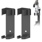 Linkidea 2 Pack Curling Iron Holder Wall Mount for Devices Diameter Under 1.38" (3.5CM), Hair Styling Tool Storage Organizer, Hairdressing Hanging Rack Stand for Flat Irons, Curling Wands (Grey)
