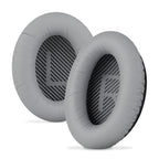 Linkidea Ear Pads for Bose QC45, QC35, QC35 II Gaming, QC15, QC25, AE 2/2i/2w, SoundTrue, SoundLink Around-Ear Headphones, Replacement Ear Cushions( Protein Leather / Grey )