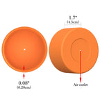 Linkidea 2 Pack Water Bottle Boot Compatible with Owala FreeSip 40oz, Silicone Anti-Slip Bottle Bottom Bumper Protector (Orange)