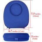 Linkidea Headphones Carrying Case Compatible with Sony WH-CH520/CH510, MDR-ZX310, Skullcandy Riff 2 and More, Replacement Protective Hard Shell Travel Bag with Cable, Charger Storage (Blue)
