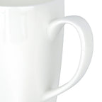 Linkidea Extra Large Fine Bone China Coffee Mug 20oz, Lightweight Coffee Cups with Handles, Teacups for Beer, Latte, Hot Cocoa, Microwave and Dishwasher Safe, White