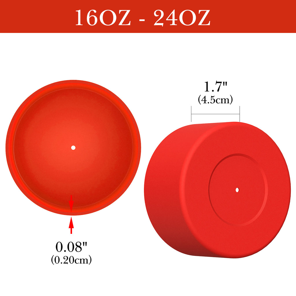 Linkidea 2 Pack Water Bottle Boot Compatible with Contigo West Loop 2.0 16oz/20oz/24oz, Huron 2.0 16oz/20oz, Silicone Anti-Slip Bottle Bottom Bumper Protector (Red)