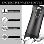 Linkidea 2 Pack Water Bottle Boot Compatible with Contigo West Loop 2.0 16oz/20oz/24oz, Huron 2.0 16oz/20oz, Silicone Anti-Slip Bottle Bottom Bumper Protector (Black)
