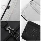 Linkidea Travel Carrying Protective Case Compatible with Dyson Airwrap Styler, Portable Hanging Curling Iron Storage Bag, Travel Bag with Hanging Hook (Black)