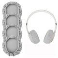 Linkidea Fabric Ear Covers, Washable, Sweatproof Protectors for Headphones, Ideal for Gym & Gaming, 2 Pairs (Size S , Light Grey)