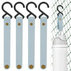 Linkidea 4 Pack Fence Hooks for Water Bottle, Hook Hanger Compatible with Owala FreeSip 24oz/32oz, Stanley Quick Flip Go 24oz, Plastic S Shaped Hooks for Outdoor Sports Camping (Blue)