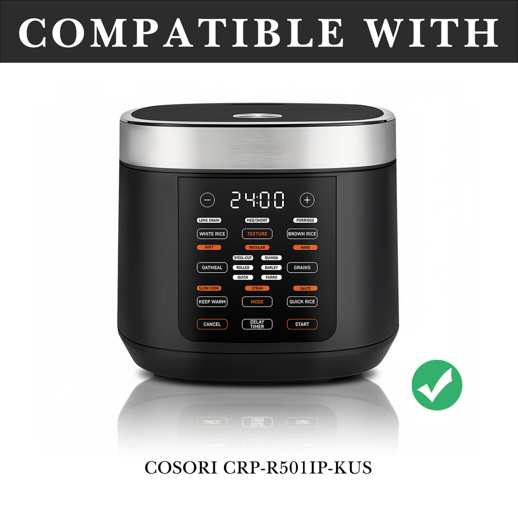 Linkidea Rice Cooker Aluminum Alloy Inner Pot Compatible with COSORI CRP-R501IP-KUS,5QT, Dishwasher Safe, Replacement Bowl