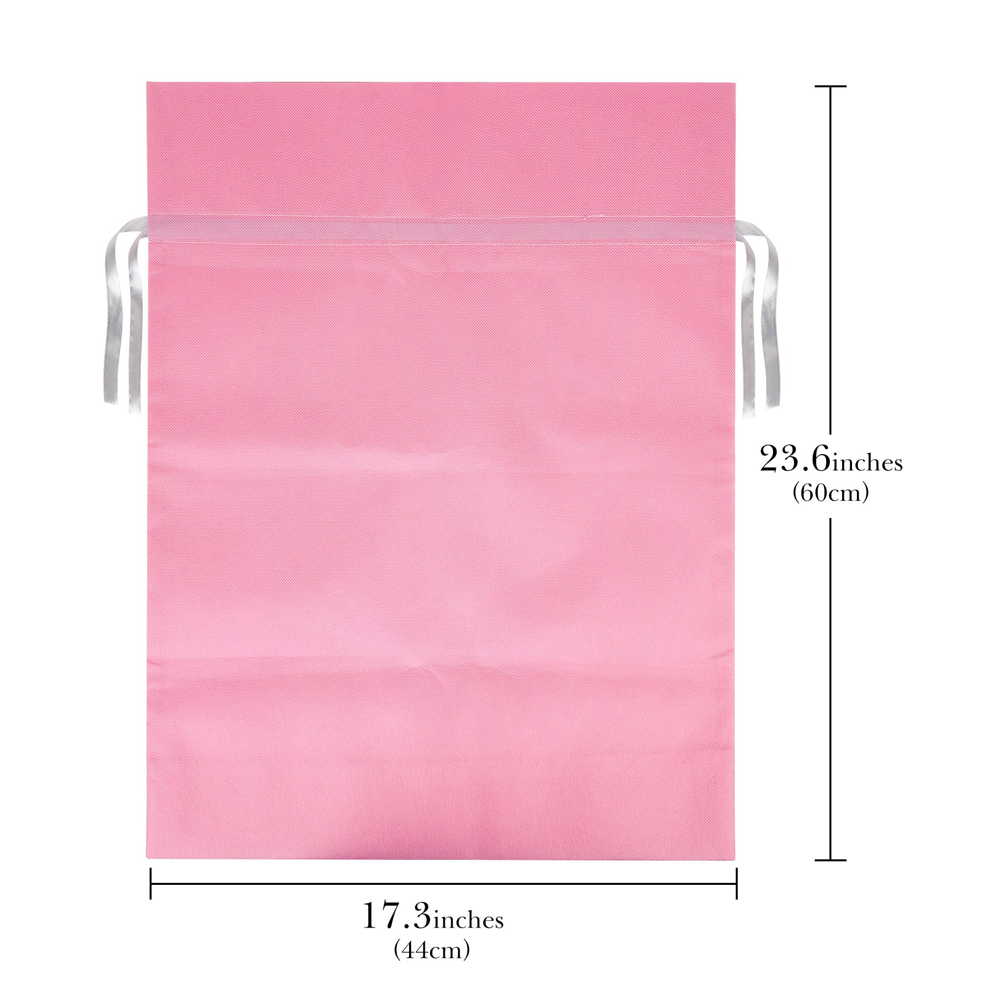 Linkidea 4 Pack Reusable Drawstring Gift Bags, Fabric Party Favor Bags for Birthday, Christmas & Holiday, Toy Storage Pouch for Building Blocks, Bricks & Goodie Bags (Pink)