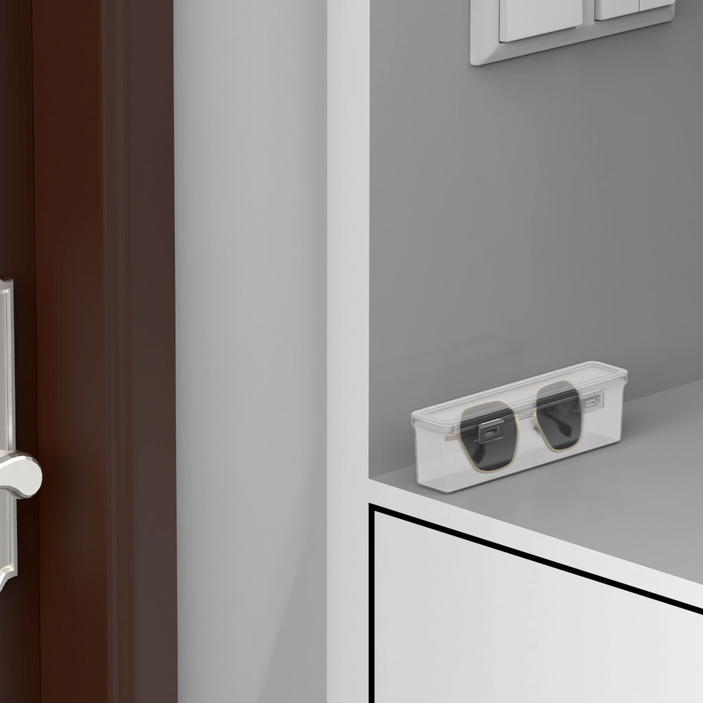 Sunglasses Organizer for Extra Large Sunglasses, 2 Pack Clear Glasses Holder Sunglass Display Case, Sun Glasses Storage Compatible with Gucci GG0225S GG0876S GG1241S Balenciaga BB0201S