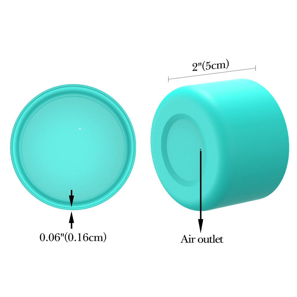 Linkidea 2 Pack Water Bottle Boot Compatible with Stanley Quencher H2.0 20oz/30oz/40oz, IceFlow Flip 20oz/30oz Tumbler, Silicone Bottle Bottom Sleeve Cover Bumper Protector (Mint)