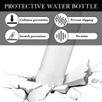 Linkidea 2 Pack Water Bottle Boot Compatible with 25oz S'well ORIGINAL, BJPKPK, Konokyo 25oz Cola Shaped Bottles, Silicone Bottle Boot Bottom Sleeve Cover Protector, Bottle Bumper (White)