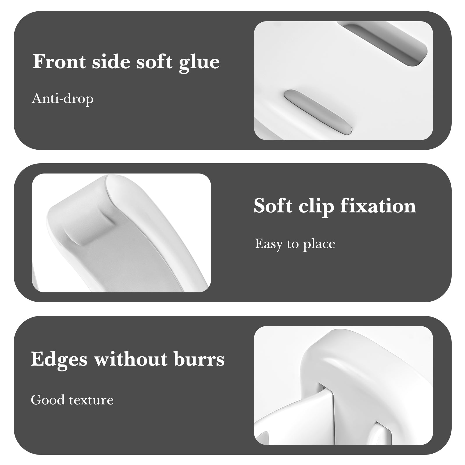 Linkidea 2 Pack Electric Shaver Holder for Wall, Self Adhesive Shaver Storage Organizer for Bathroom, Compatible with Philips Norelco Shaver 2400, Series 7000 (White)