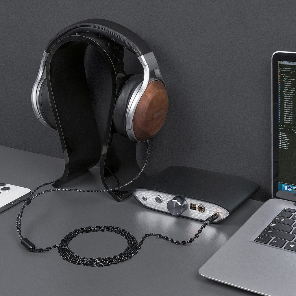 Linkidea Upgrade Audio Cable Compatible with HIFIMAN Sundara, Ananda, Arya, HE400SE, HE4XX, HE-400i, Denon AH-D7200 6N OCC 4.4mm to Dual 3.5mm Balanced Headphone Cable (4.9 ft / 1.5 m)