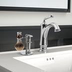 Linkidea Stainless Steel Razor Stand and Brush Holder with Non-Slip Base, Creative Bamboo Style Safety Shaver Organizer Compatible with Vikings Blade Chieftain, Odin (Grey)