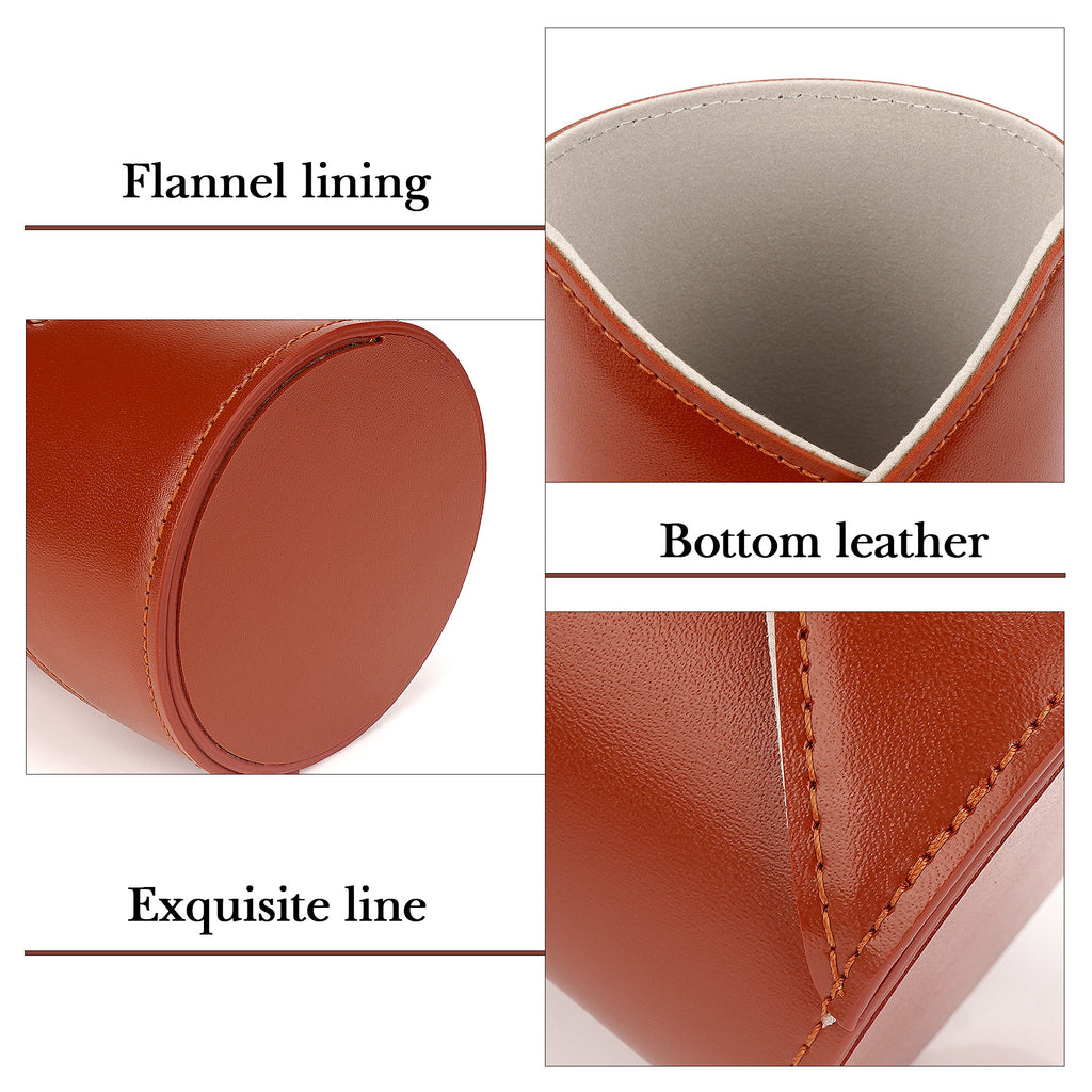 Extra Large Sunglasses Desk Holder Stand, Vegan Leather Eyeglasses Display Storage with Flock Lining, Sunwear Organizer Compatible with Rayban RB220/RB2195/RB3447/RB3809