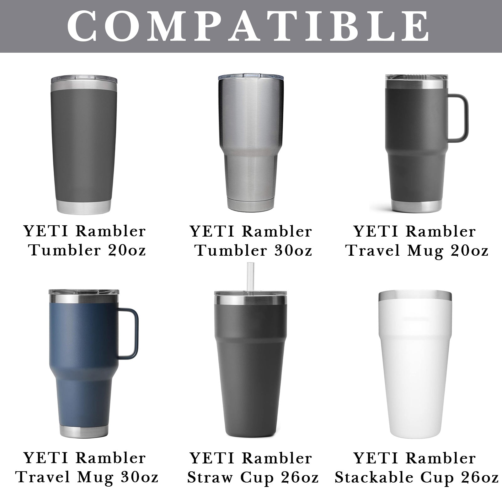 Linkidea Water Bottle Boot Compatible with YETI Rambler Travel Mug 20oz/30oz, Tumbler 20oz/30oz, Silicone Anti-Slip Water Bottle Bottom Sleeve Cover Protector (Grey / 2 Pack)