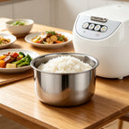 Linkidea Rice Cooker Stainless Steel Inner Pot Compatible with Tiger JBV-A18U, Dishwasher Safe, No Coating Replacement Bowl