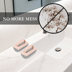 Linkidea 4 Pack Barber Cleaning Sponge, Salon Sink Cleaner & Countertop Hair Remover, Barbershop Station Cleaning Tool for Beard Trimmings Cleanup (Pink)