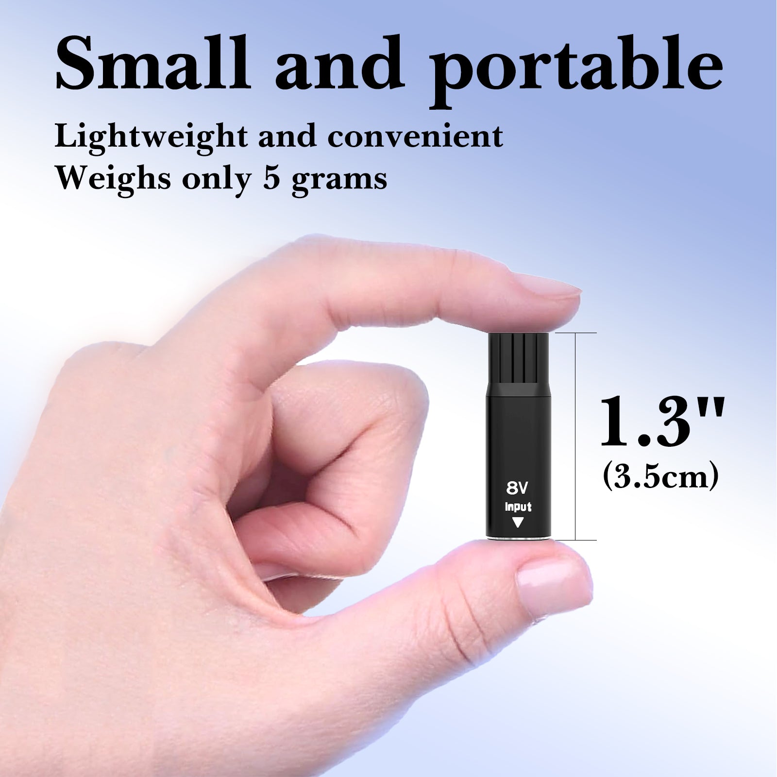 Linkidea 2 Pack 8V Type-C Shaver Adapter, Compatible with Philips Norelco Oneblade QP2630, QP2530, HQ850, USB-C Charging Converter Head Without Cable (Black)