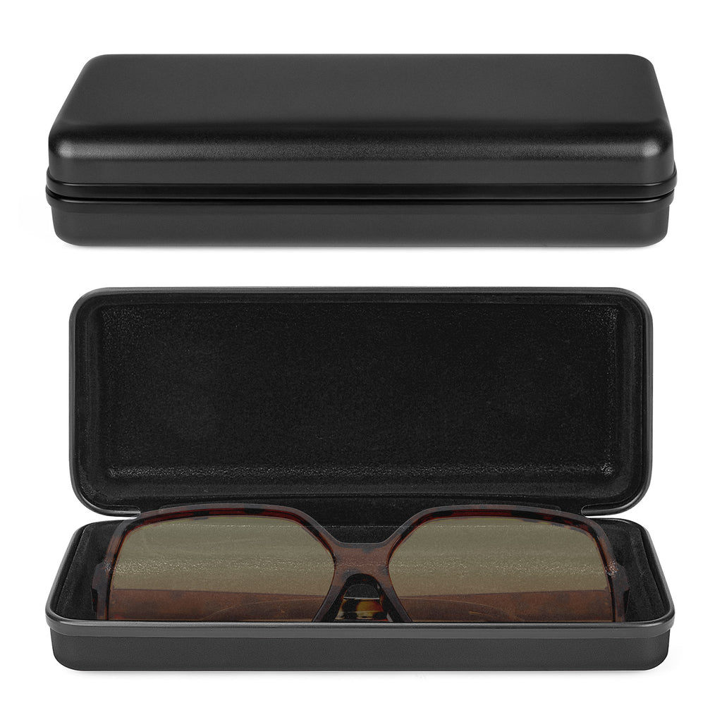 Extra Large Hard Shell Sunglasses Case, Oversized Sun Glasses Storage Organizer Compatible with TOM FORD FT0937 FT1044 Gucci GG0595S GG0875S GG0351S Rayban RB3717 (XXL / Black)