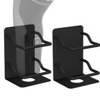 Linkidea 2 Pack Electric Shaver Holders for Shower, Stainless Steel Wall Mount Razor Hanger with Drainage, Fits Shaving Handles up to 1.8", Compatible with Philips Shaver 2400 (Black)