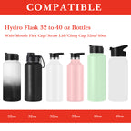 Linkidea Water Bottle Boot Compatible with IRON °FLASK Wide Mouth 32oz/40oz, Narrow Mouth 32oz, Silicone Bottle Bottom Sleeve Cover Protector, Bottle Bumper (Red / 2 Pack)