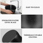 Linkidea Rice Cooker Aluminum Inner Pot Compatible with Tiger JBV-10CU, Zojirushi NS-WAC10, NS-TGC10, NS-WXC10, AROMA ARC-6106, Dishwasher Safe, Replacement Bowl