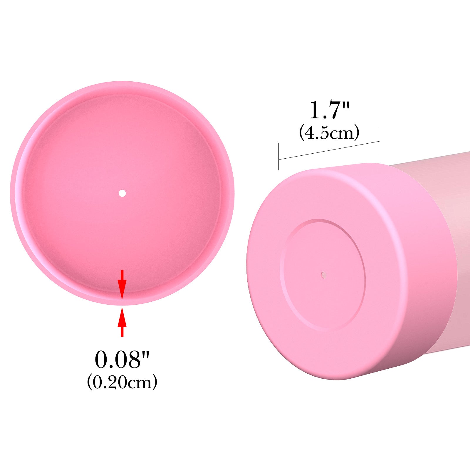 Linkidea 2 Pack Water Bottle Boot Compatible with Owala FreeSip/Twist/Potter 24oz Bottles, Silicone Anti-Slip Bottle Bottom Bumper Protector (Light Pink)