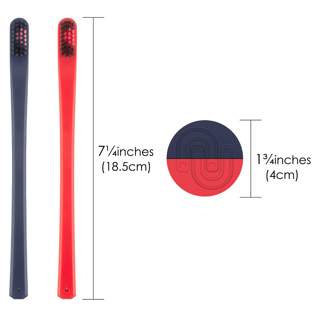 Linkidea Manual Toothbrush with Magnetic Brush Mount, Couple Toothbrush Holder Set, Soft Bristle Toothbrush for Adult