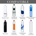 Linkidea Disposable Water Bottle Carrier with Strap Compatible with 33.8 Fl Oz Smartwater, LIFEWTR, Neoprene Plastic Bottled Water Sling Bag Holder with Phone Pocket