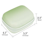 Linkidea Hard Shell Epilator and Shaver Travel Case, Protective Carrying Cover Compatible with Philips Satinelle / Braun 3-270 (Green/Case Only)