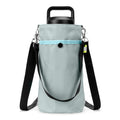 Linkidea Water Bottle Carrier Compatible with YETI Rambler Bottle 18oz/26oz, Owala FreeSip 24oz, Waterbottle Sling Bag Holder with Shoulder Strap, Grey