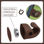 Linkidea Magnetic Cigar Holder Golf Cart Accessories, Cigar Gifts for Men, Cigar Holder Fits Golf Carts, Beach Chairs, Fishing Rods (Brown)