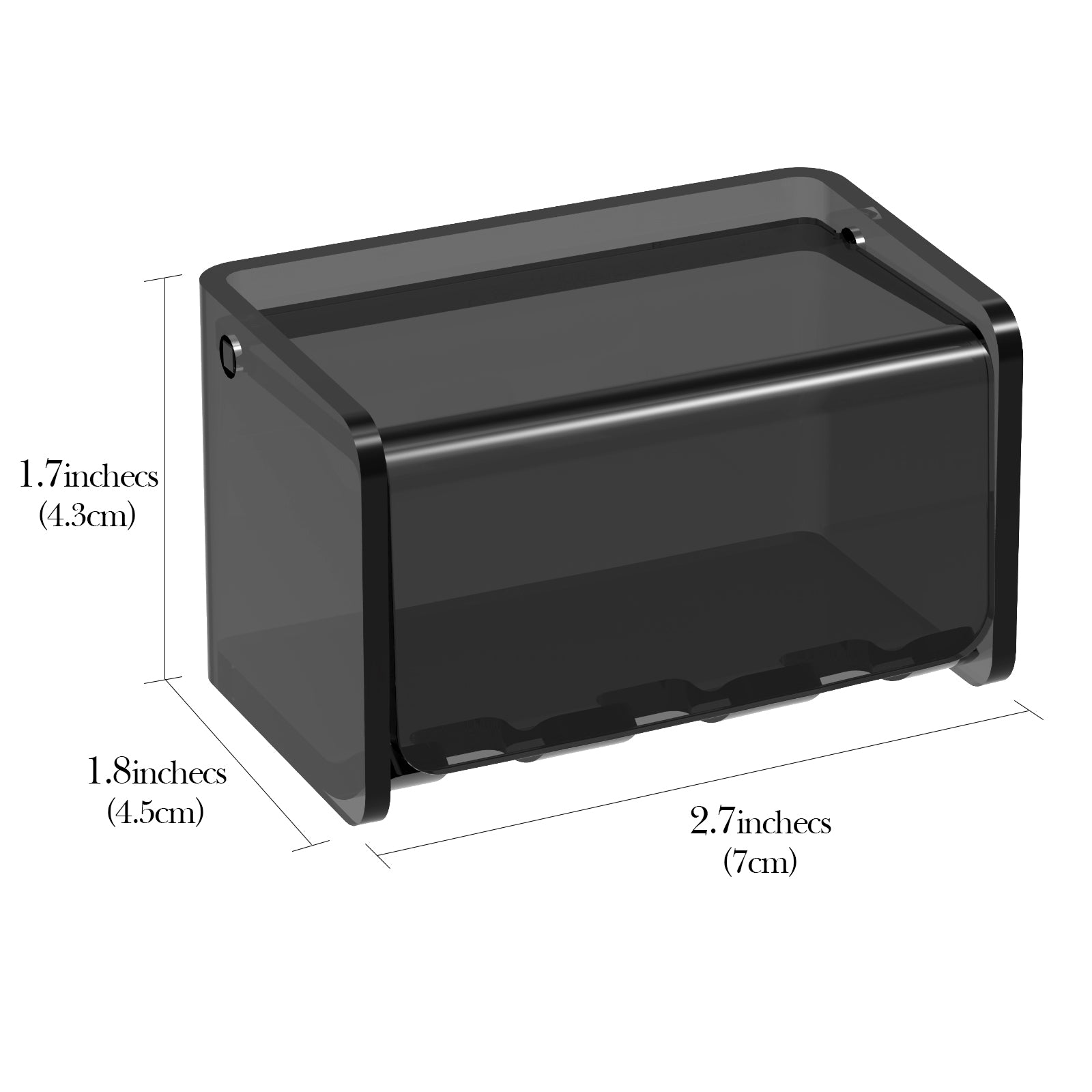 Linkidea Electric Toothbrush Holder, Acrylic Tooth Brush Stand, 3 Slots Organizer Compatible with Oral-B iO Series, Philips Sonicare ProtectiveClean (Black)