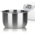 Linkidea Rice Cooker Stainless Steel Inner Pot Compatible with Tiger JBV-A10U,Tiger-JBV-S10U, Dishwasher Safe, No Coating Replacement Bowl