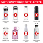 Linkidea 2 Pack Disposable Water Bottle Sleeve Compatible with Smartwater 33.8 Fl Oz, LIFEWTR 33.8 Fl Oz, Insulated Neoprene Plastic Bottled Water Cover with Lockable Zipper, Light Blue