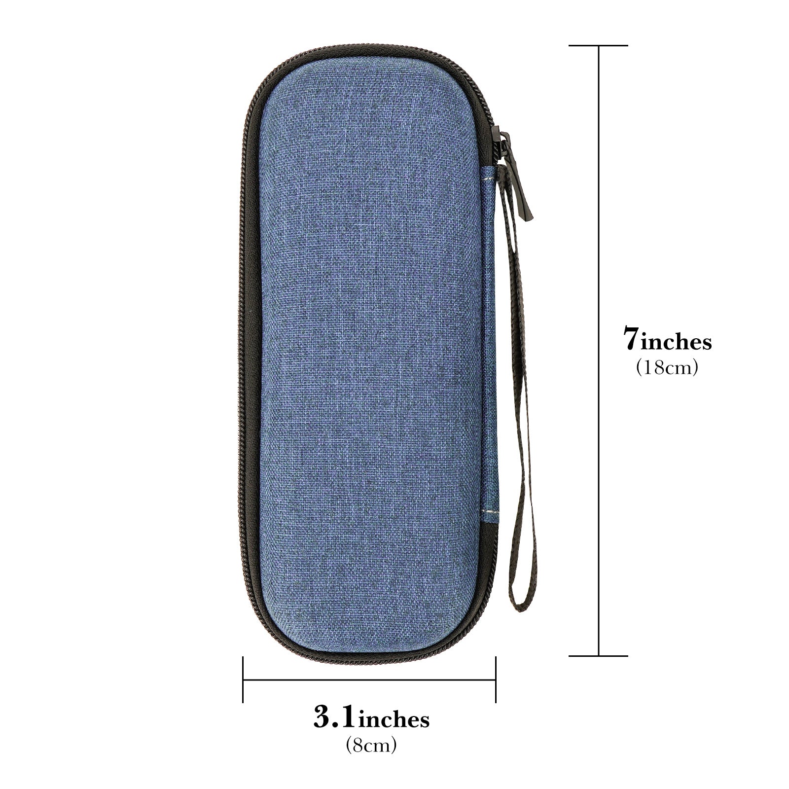 Linkidea Generic EVA Hard Shell Safety Razor Travel Case, Shaving Accessories Blade Head Storage, Men's Portable Travel Shaver Bag Compatible with Gillette Fusion 5 Power, Mach 3 (Blue)